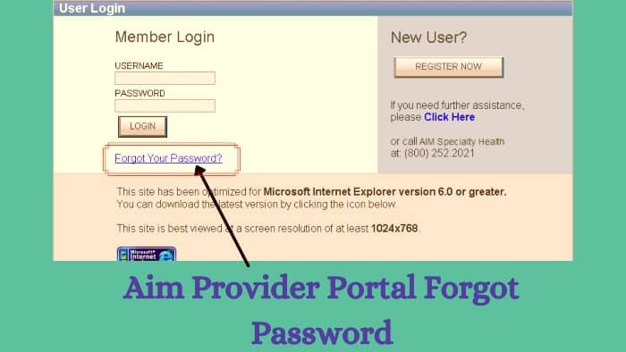 Aim-Provider-Portal-Forgot-Password
